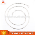 Wholesale sterling silver jewelry custom machine-made chain flat shape silver chain necklace jewelry